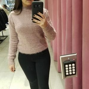 Mauve fuzzy sweater